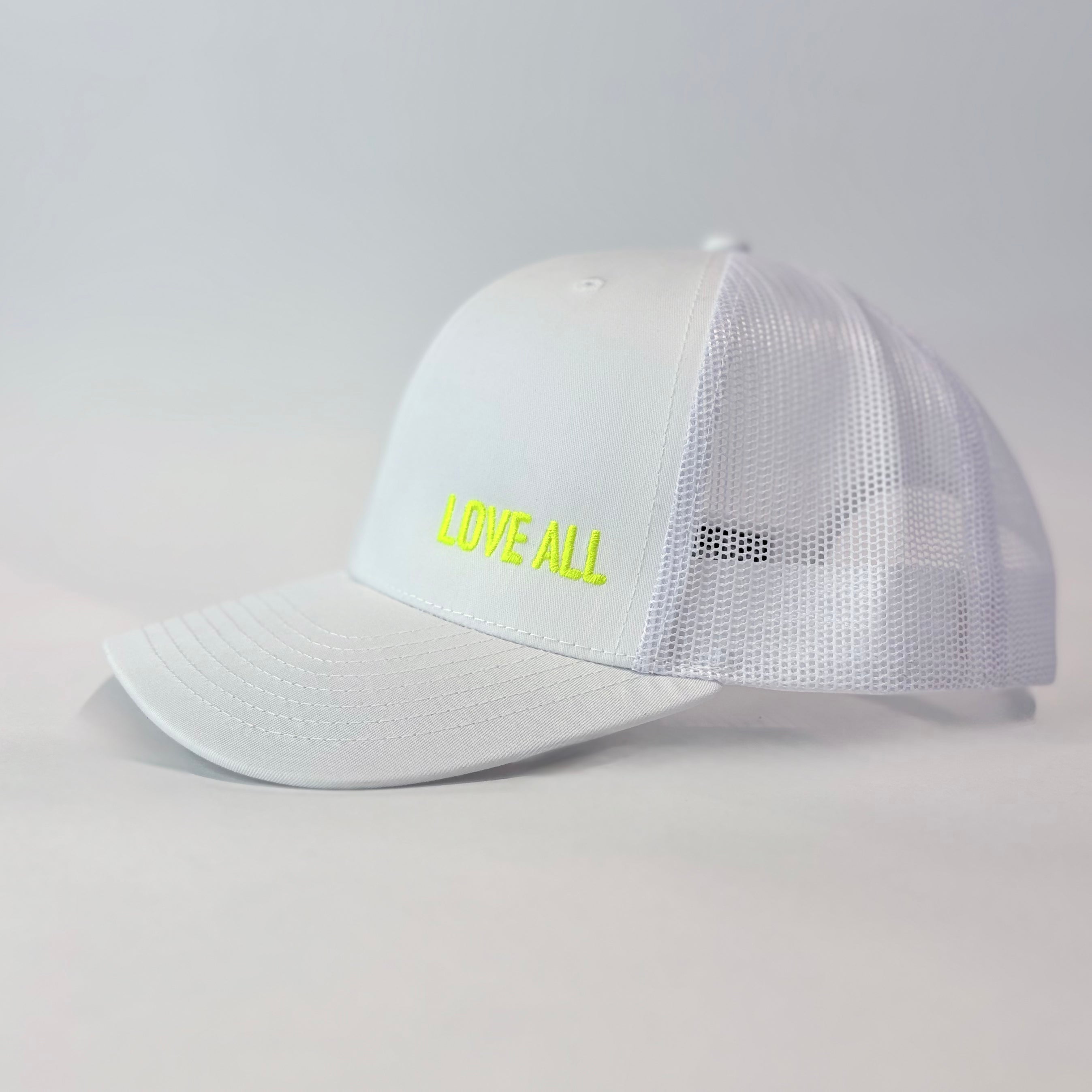 LOVE ALL Neon Yellow on White (PRE-ORDER ONLY)