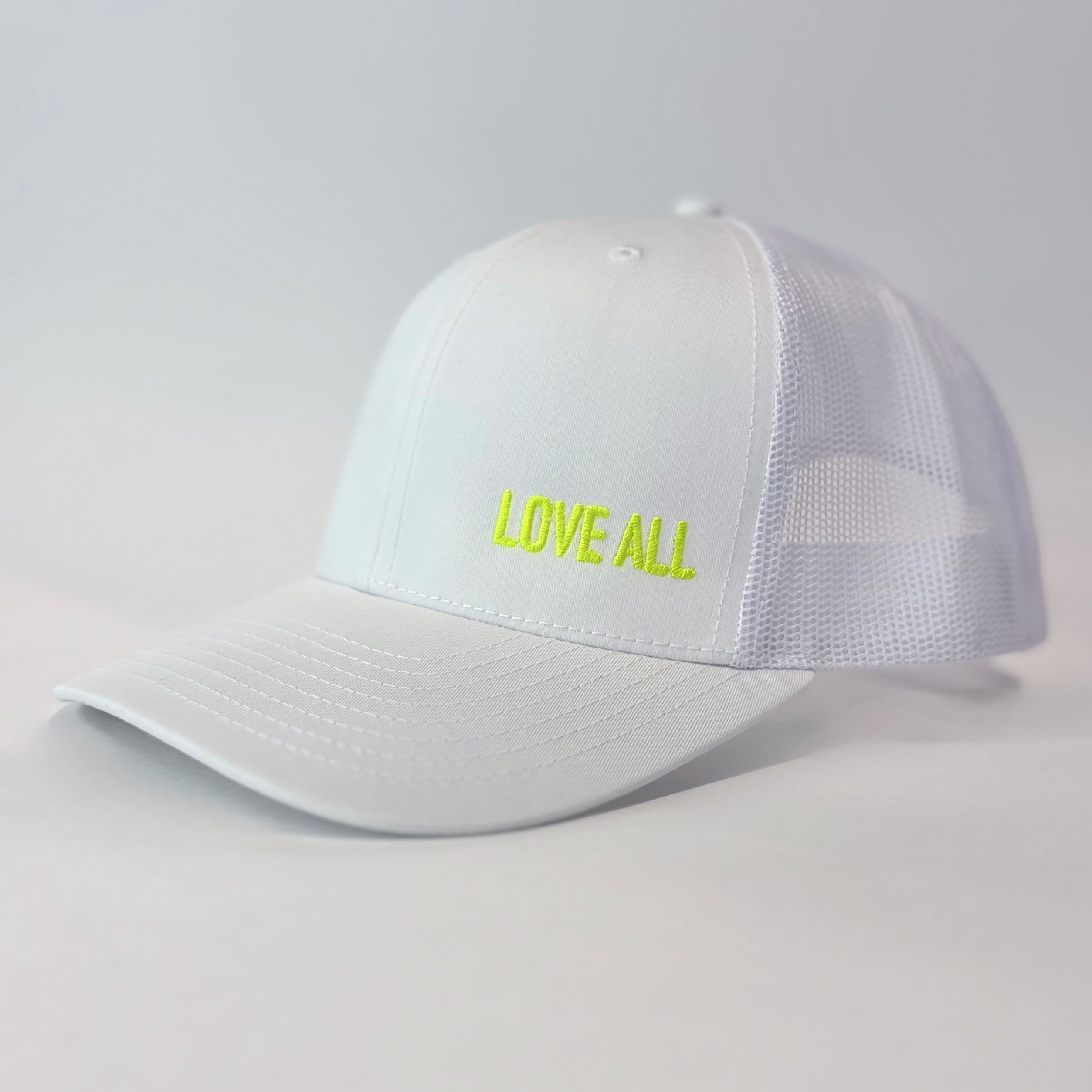 LOVE ALL Neon Yellow on White (PRE-ORDER ONLY)