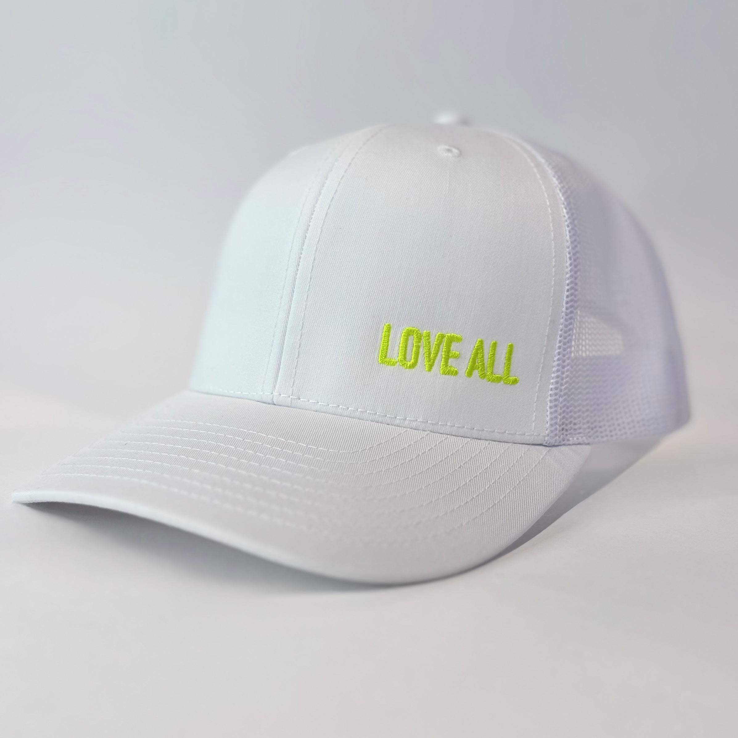 LOVE ALL Neon Yellow on White (PRE-ORDER ONLY)